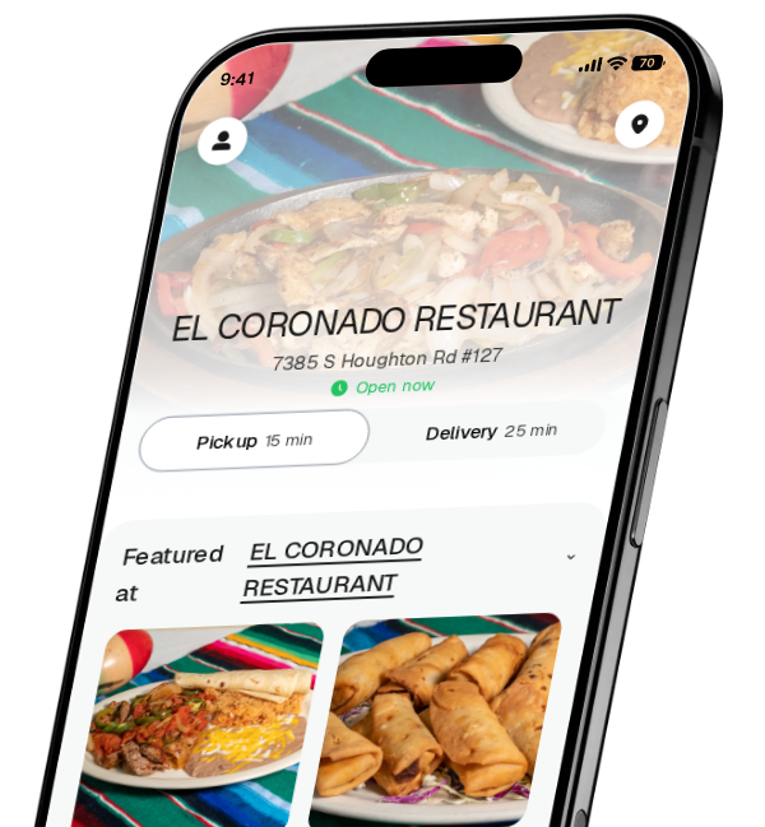 EL CORONADO RESTAURANT app preview